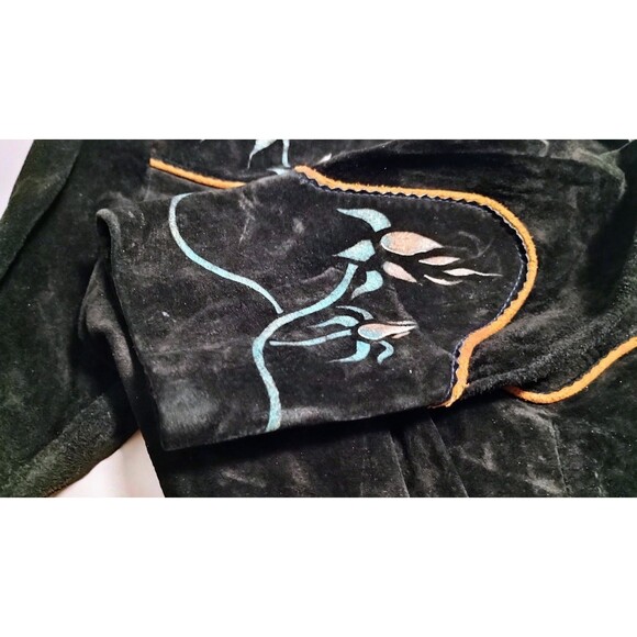 VINTAGE MICHAEL HOBAN NORTH BEACH WOMANS L SUEDE LEATHER WESTERN BLAZER READ!!! - Picture 4 of 10